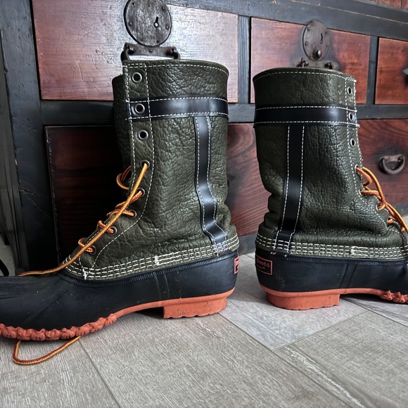 Todd Snyder Bison LL Bean Boots in Green - Picture 2 of 3